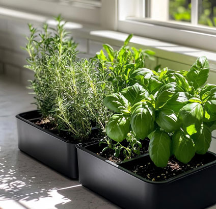 container herbs